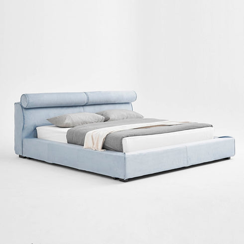 Duri Suede Fabric Modern Bed Frame
