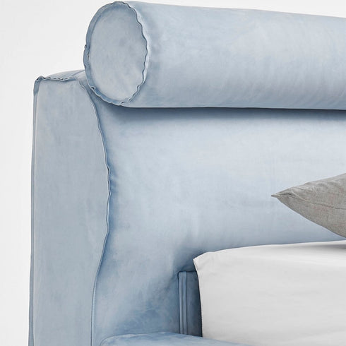 Duri Suede Fabric Modern Bed Frame