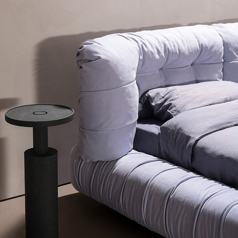 Elvin Luxury Suede Fabric Bed Frame