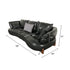 Emrick Curved Vintage Leather 3 Seater Sofa First Layer Cowhide Couch