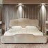 Enis Velvet High Headboard Light Luxury Simplicity Bed Frame