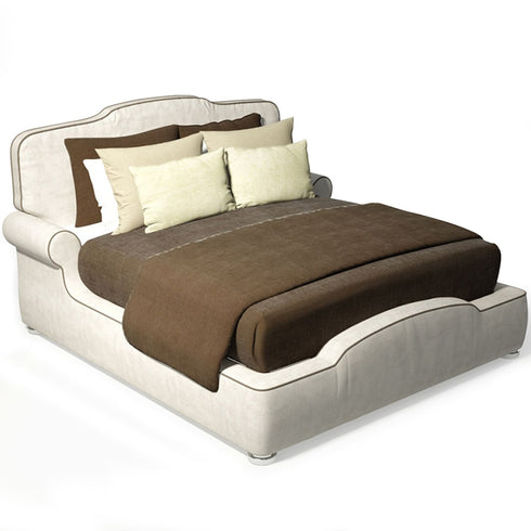 Enis Velvet High Headboard Light Luxury Simplicity Bed Frame