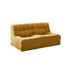 Shaun Fabric Armless Loveseat Sofa Lounge Couch