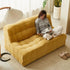 Shaun Fabric Armless Loveseat Sofa Lounge Couch