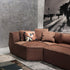 Fallon Matte Technical Cloth 3-Piece Sofa Sectional Couch with Pillows