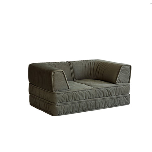 Finlay Removable Armrest Sofa Bed Microfiber Leather Modern Functional Modular Sofa