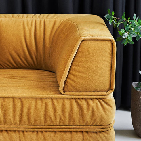 Finlay Removable Armrest Sofa Bed Microfiber Leather Modern Functional Modular Sofa