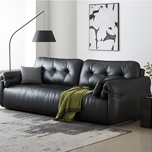 Flores Modern Arm Sofa Microfiber Leather Lounge Sofa
