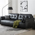 Flores Modern Arm Sofa Microfiber Leather Lounge Sofa