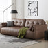 Flores Modern Arm Sofa Microfiber Leather Lounge Sofa