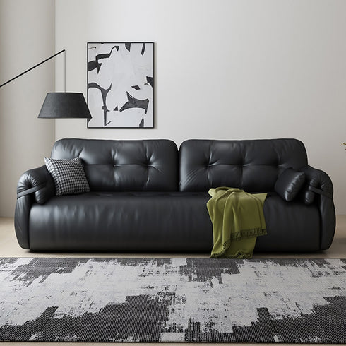 Flores Modern Arm Sofa Microfiber Leather Lounge Sofa