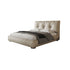Harriet Calf Leather High Headboard Modern Bed Frame