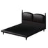 Hedy Calf Leather Vintage High Upholstered Headboard Bed Frame