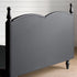 Hedy Calf Leather Vintage High Upholstered Headboard Bed Frame