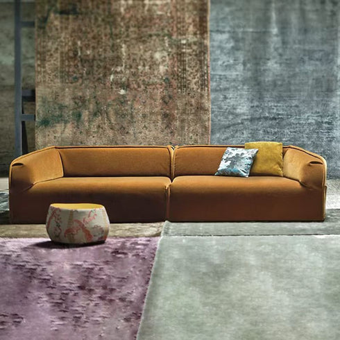 Heloise Fabric Arm Sofa 3 Seater 2-Piece Couch
