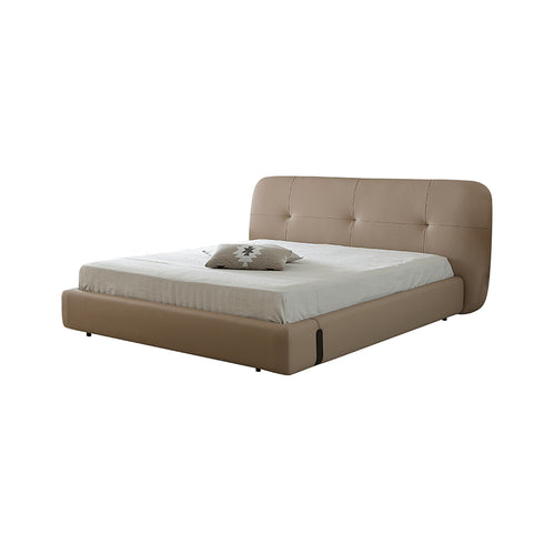 Hess Microfiber Leather Simple Bed Frame