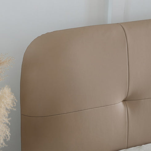 Hess Microfiber Leather Simple Bed Frame