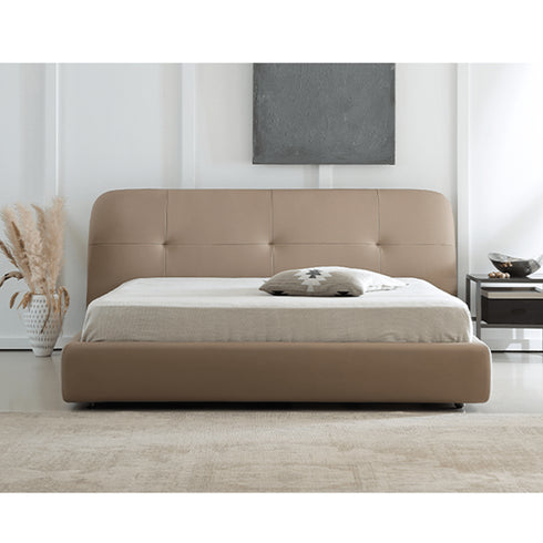 Hess Microfiber Leather Simple Bed Frame