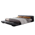 Jerome Calf Leather Low Headboard Bed Frame