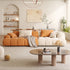 Julia Suede Fabric Soft Sofa Modern Loveseat Couch