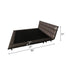 Caiden Calf Leather Minimalist Simple Bed Frame With Legs
