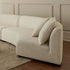 Bernice Beige Boucle Round Shaped Multi Seater Sofa Sectional Couch