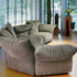 Flower Designed Luxury Flannel Interior Sofa Sectional Couch