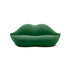 Nicky Elastic Leather/Velvet Lips Special Design 3 Seater Sofa Interior Couch