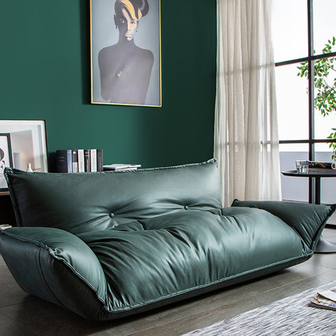 Gemma Technical Fabric Lazy Loveseat Sofa Cozy Folding Lounge Tatami Couch