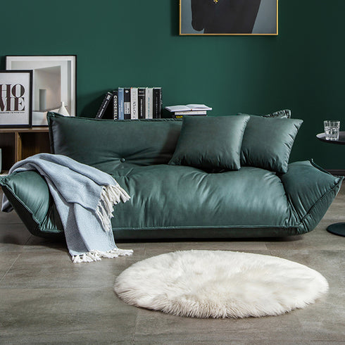 Gemma Technical Fabric Lazy Loveseat Sofa Cozy Folding Lounge Tatami Couch