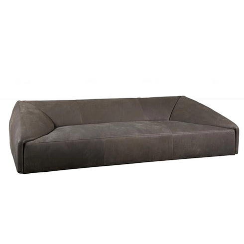 Lambert Suede Fabric 4 Seater Sofa Low Armrest Couch