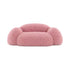 Lena Wool Teddy Fleece Pink Loveseat Comfy Couch