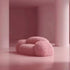 Lena Wool Teddy Fleece Pink Loveseat Comfy Couch