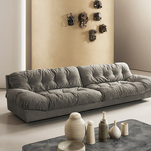 Liz Suede Fabric Luxury 3 Seater Sofa Interior Cloud Couch