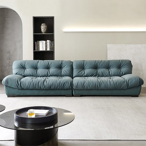 Liz Suede Fabric Luxury 3 Seater Sofa Interior Cloud Couch