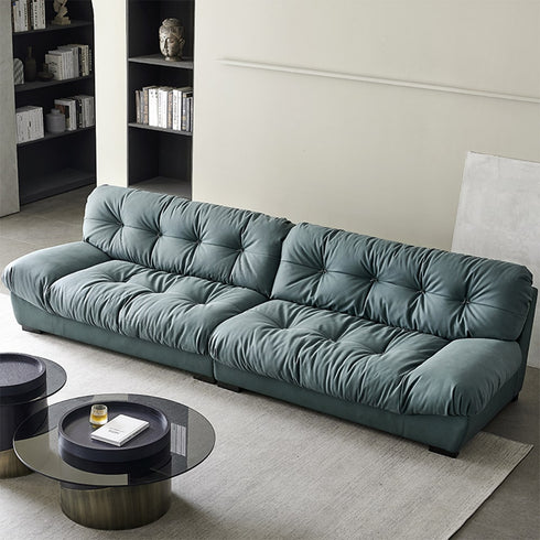 Liz Suede Fabric Luxury 3 Seater Sofa Interior Cloud Couch