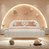 Lora Boucle Bubble Headboard Floating Bed Frame
