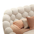 Lora Boucle Bubble Headboard Floating Bed Frame