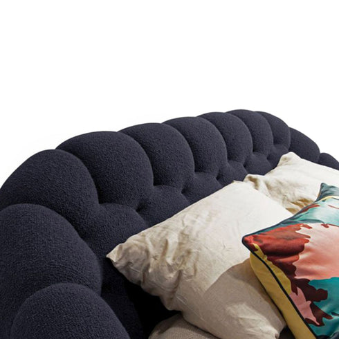 Lora Boucle Bubble Headboard Upholstered Bed Frame