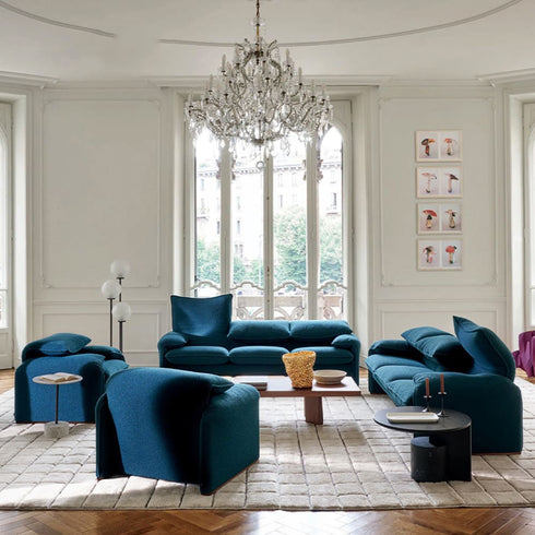 Matty Technical Cloth 3 Seater Sofa Foldable Backrest Couch