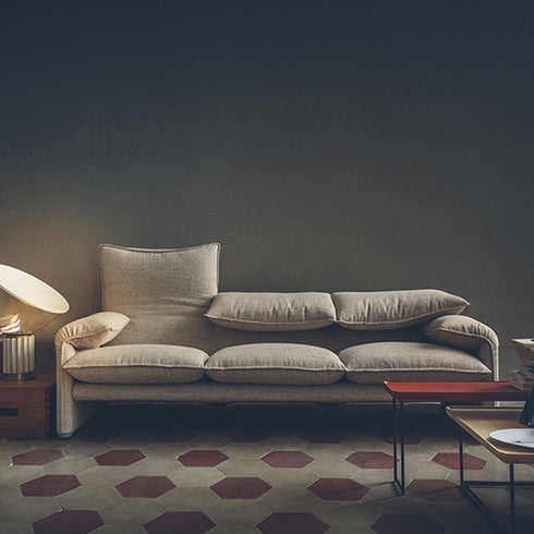 Matty Technical Cloth 3 Seater Sofa Foldable Backrest Couch