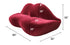 Nicky Elastic Leather/Velvet Lips Special Design 3 Seater Sofa Interior Couch