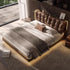 Paul Calf Leather Adjustable Headboard Floating Bed Frame