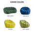 Pollie Knitted Cotton Bubble Loveseat Sofa Designer Couch