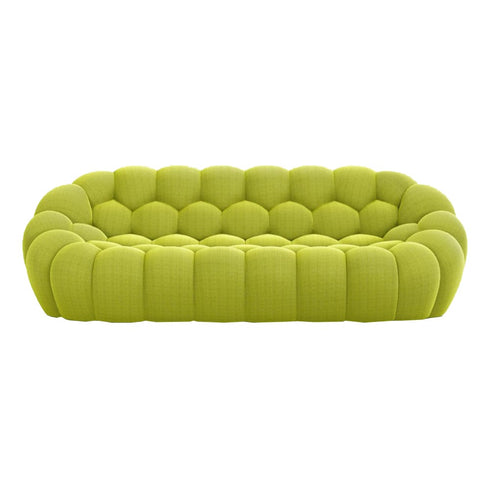 Pollie Knitted Cotton Bubble Loveseat Sofa Designer Couch