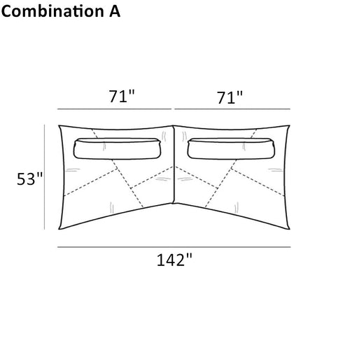 Powell Suede Fabric Special Design Sofa Modular Couch