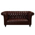 Ramona Tan Leather Loveseat Sofa Brown Luxury Couch