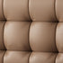 Randy Grid Shaped Headboard Calf Leather Bed Frame