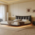 Ryan Calf Leather Simple Floating Bed Frame