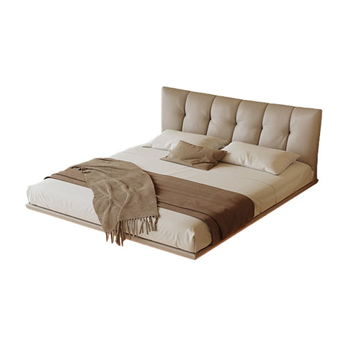 Ryan Calf Leather Simple Floating Bed Frame